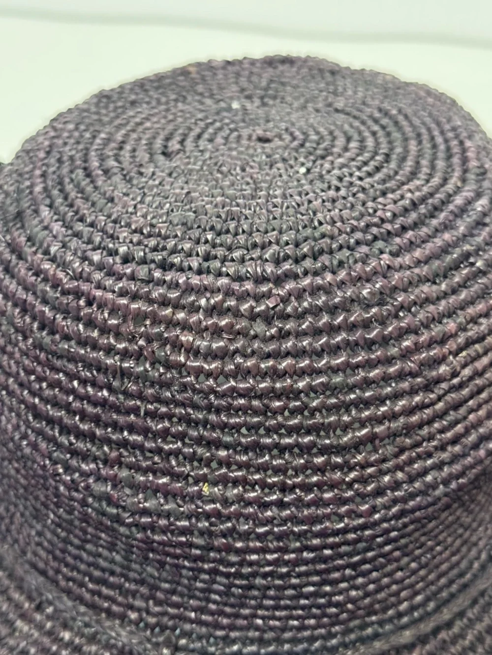 SHEBOBO Handmade Madagascar Raffia Wide Brim Sun Hat Black Boho Beach